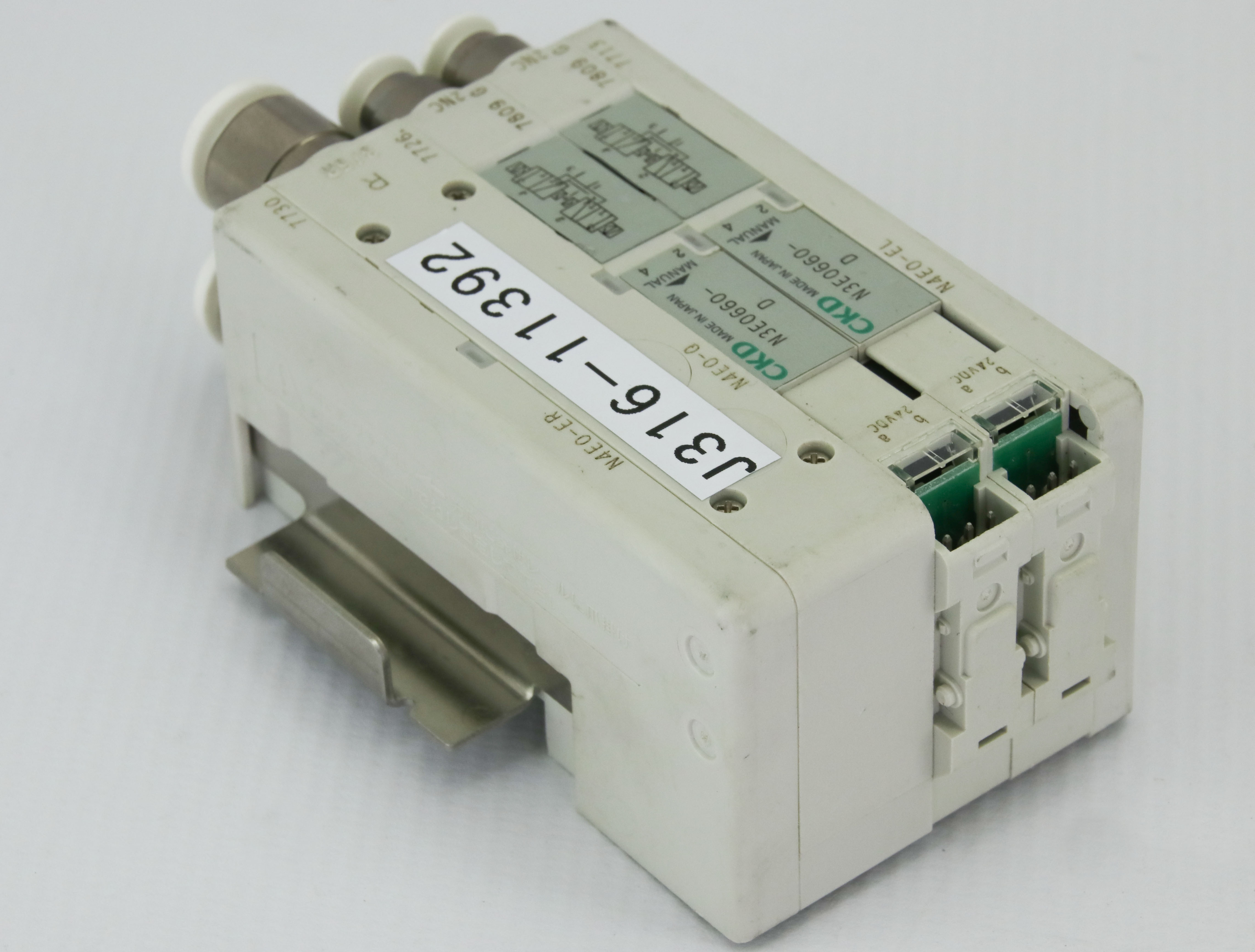 11392 CKD SOLENOID VALVES BLOCK W/VALVE BIBUS N4E0-ER,N4E0-EL
